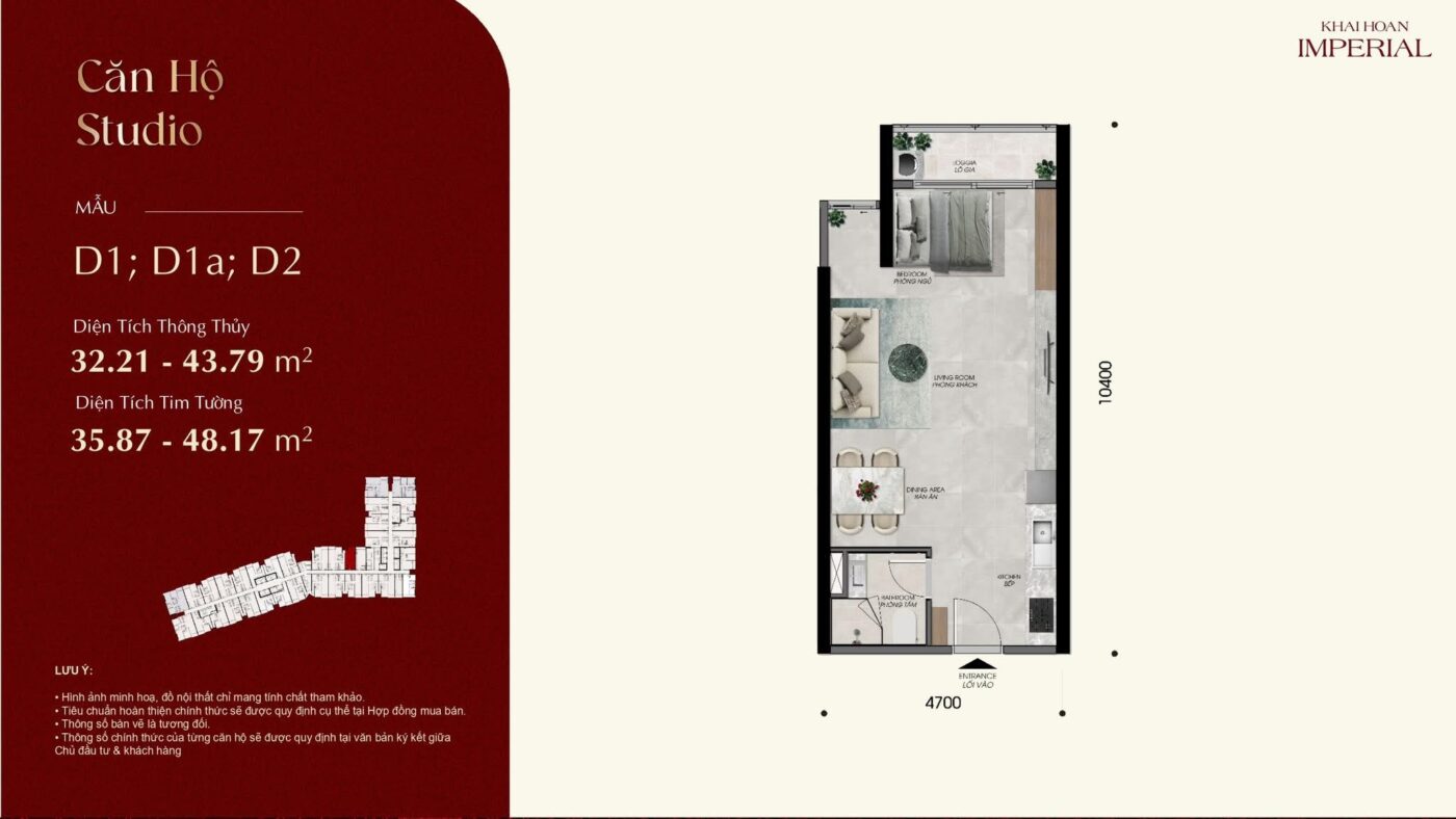 layout can ho studio khai hoan imperial binh duong