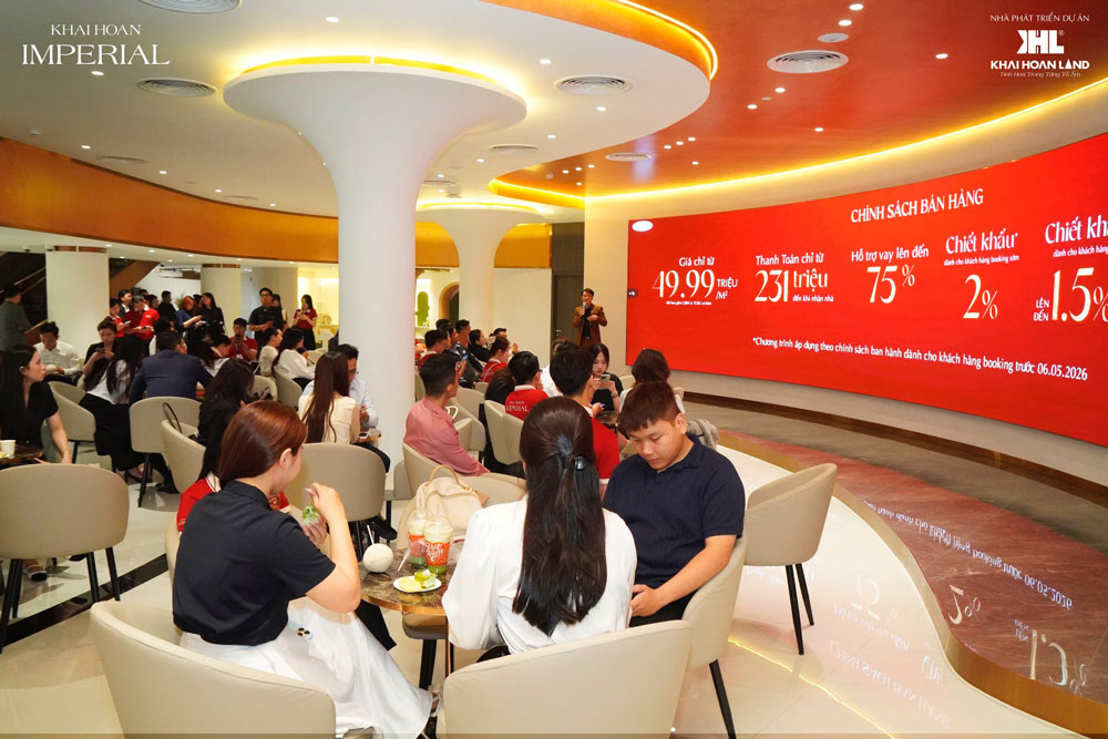 Cơ hội mua căn hộ với nhiều chính sách hấp dẫn được công bố khi tham quan nhà mẫu Khải Hoàn Imperial