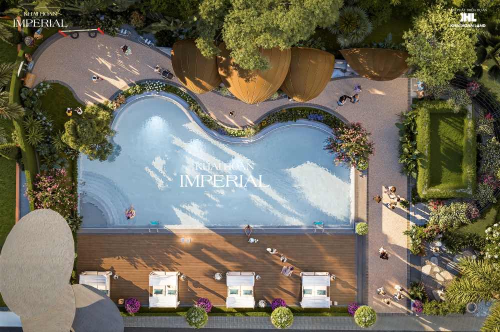 Hồ bơi Khải Hoàn Imperial mang vẻ đẹp cổ điển mang đậm tinh thần Địa Trung Hải