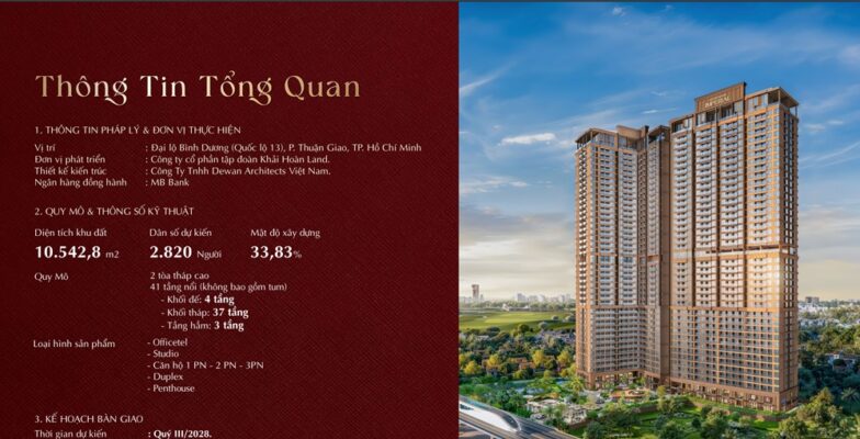 Quy mô bề thế của chung cư Khải Hoàn Imperial với tháp đôi 41 tầng