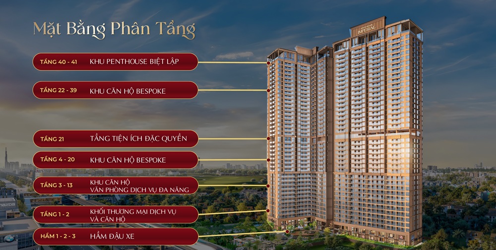Tầm nhìn Panorama tuyệt mỹ từ penthouse Khải Hoàn Imperial