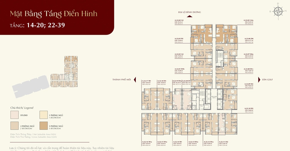 Mặt bằng Khải Hoàn Imperial: Nghệ thuật quy hoạch trên 10.542m2 5 Thiết kế khối chữ L thông minh trên mặt bằng Khải Hoàn Imperial giúp 100% căn hộ giải phóng tầm nhìn
