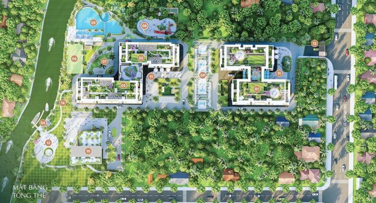 Tổng cộng 1.126 chỗ đậu xe được phân bổ đều trên 3 tầng hầm của dự án