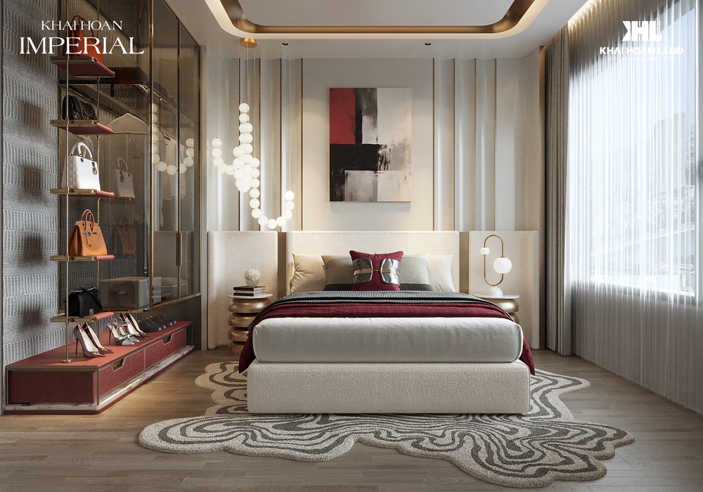 Trần thạch cao hoàn thiện tại Khải Hoàn Imperial đảm bảo chiều cao thông thoáng