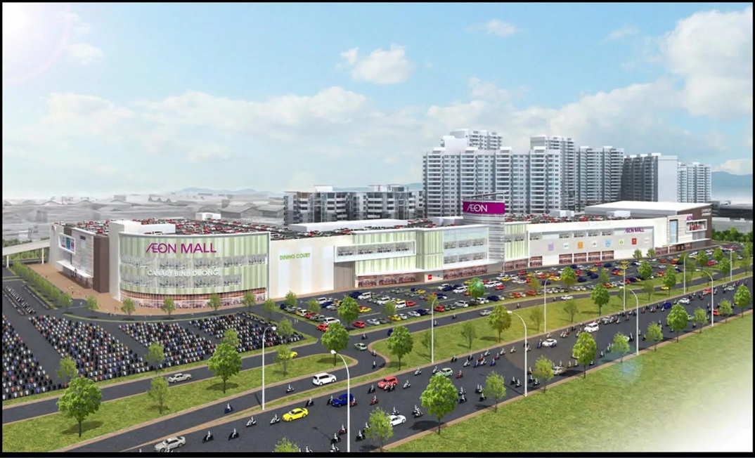 Khải Hoàn Imperial AEON Mall chỉ cách nhau vài phút di chuyển 3 AEON Mall Bình Dương Canary có sức chứa bãi đậu xe lớn, thuận tiện cho cư dân ghé mua sắm bất kỳ thời điểm nào