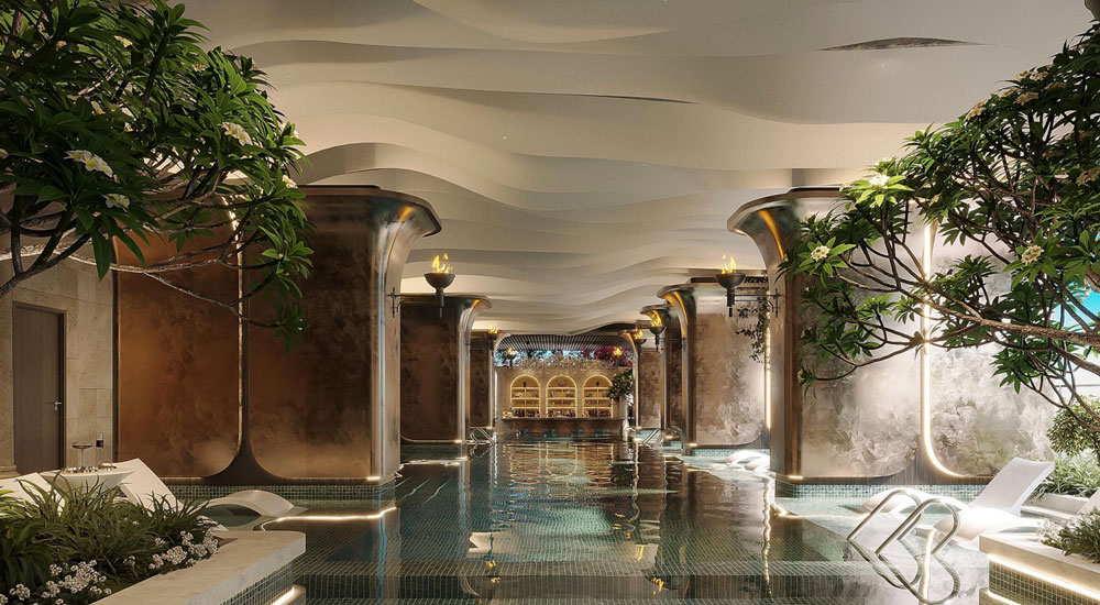 Hồ Onsen Khải Hoàn Imperial - Trải nghiệm khoáng nóng chuẩn nghỉ dưỡng giữa không trung 7 Cư dân có thể ngâm mình nghỉ ngơi sau những giờ tập luyện thể thao