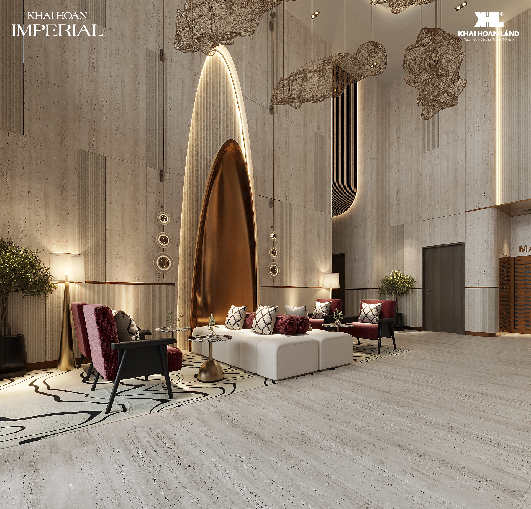 Kiến trúc căn hộ hạng sang Khải Hoàn Imperial hiện đại mang đậm dấu ấn của Dewan Architects