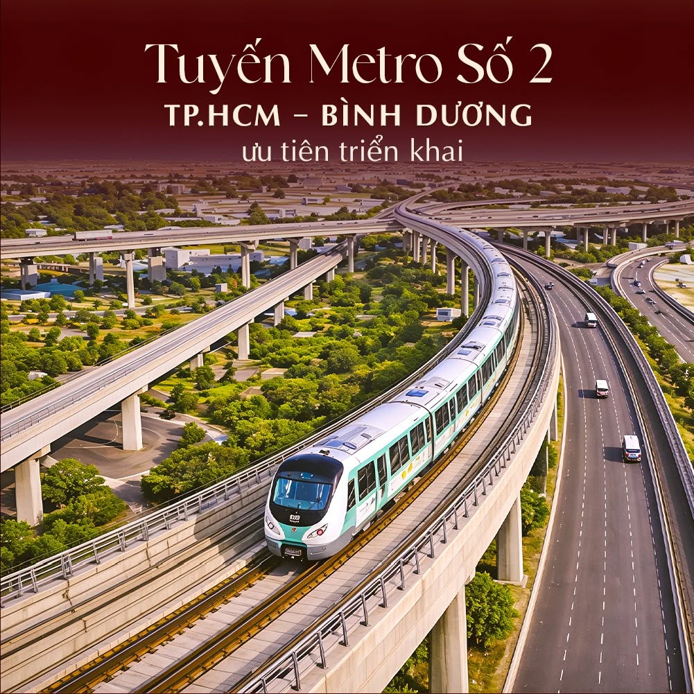 Vị trí gần tuyến Metro số 2 được kỳ vọng tạo lực đẩy giá trị dài hạn cho dự án